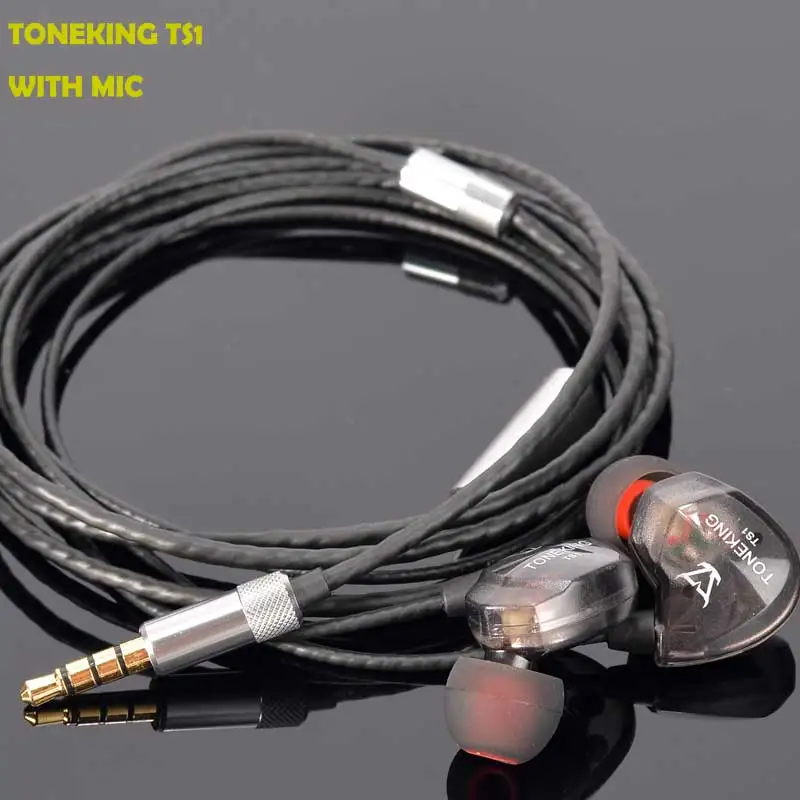 MusicMaker TONEKING TS1 динамические наушники в ухо HeadEarphone спорт HIFI гарнитура игровая Earbus универсальная дешевая