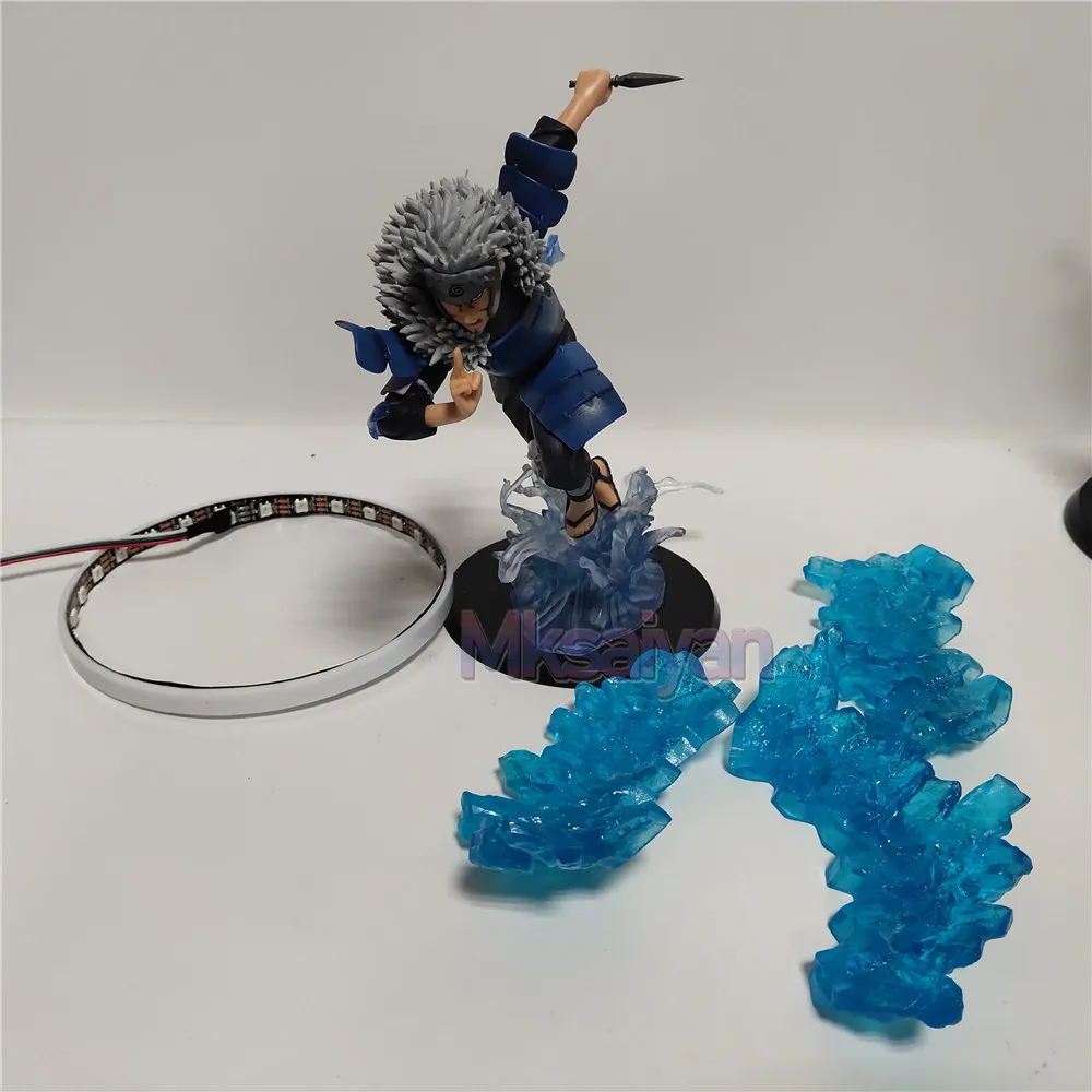 Наруто Senju Tobirama Фигурка DIY светодиодный ночной Светильник Аниме Фигурка Наруто Tobirama синий эффект ПВХ Модель коллекционные игрушки