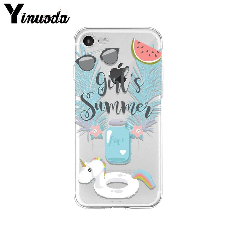 Yinuoda Hello cool summer Мягкий силиконовый чехол для телефона аксессуары Apple iPhone 8 7 6 6S Plus X XS