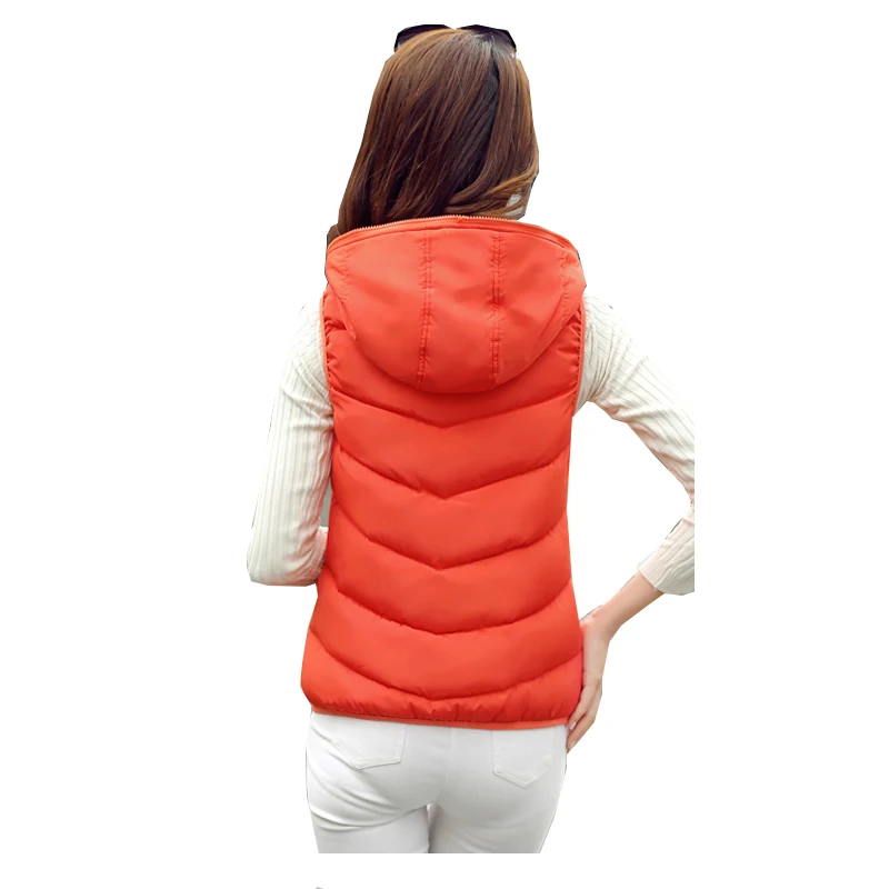 Новый осенне-зимний хлопковый жилет женская короткая верхняя одежда женский с