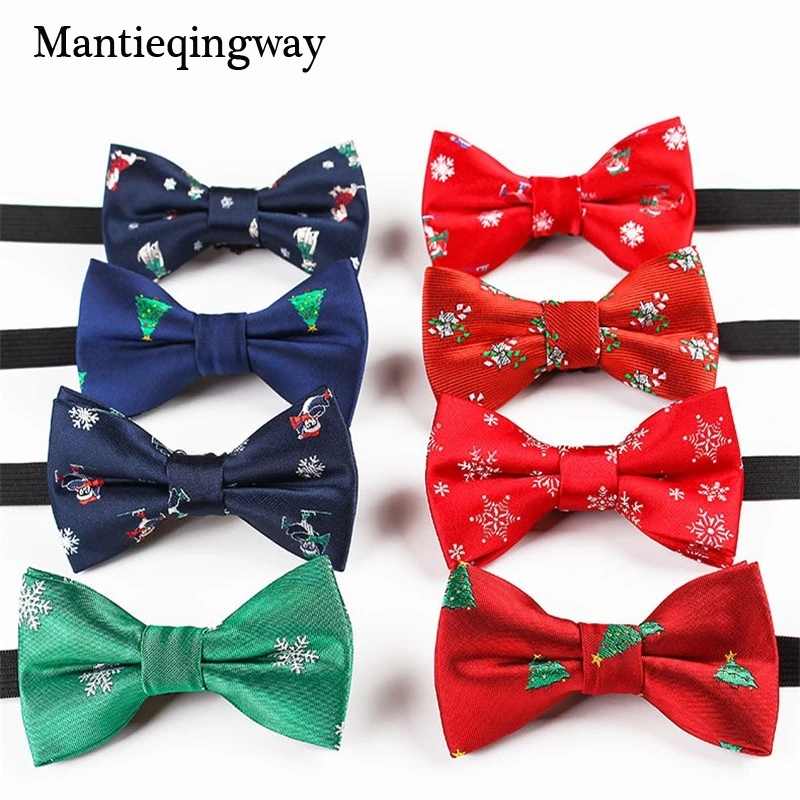 Детские галстуки-бабочки Mantieqingway Рождественская рубашка из полиэстера с