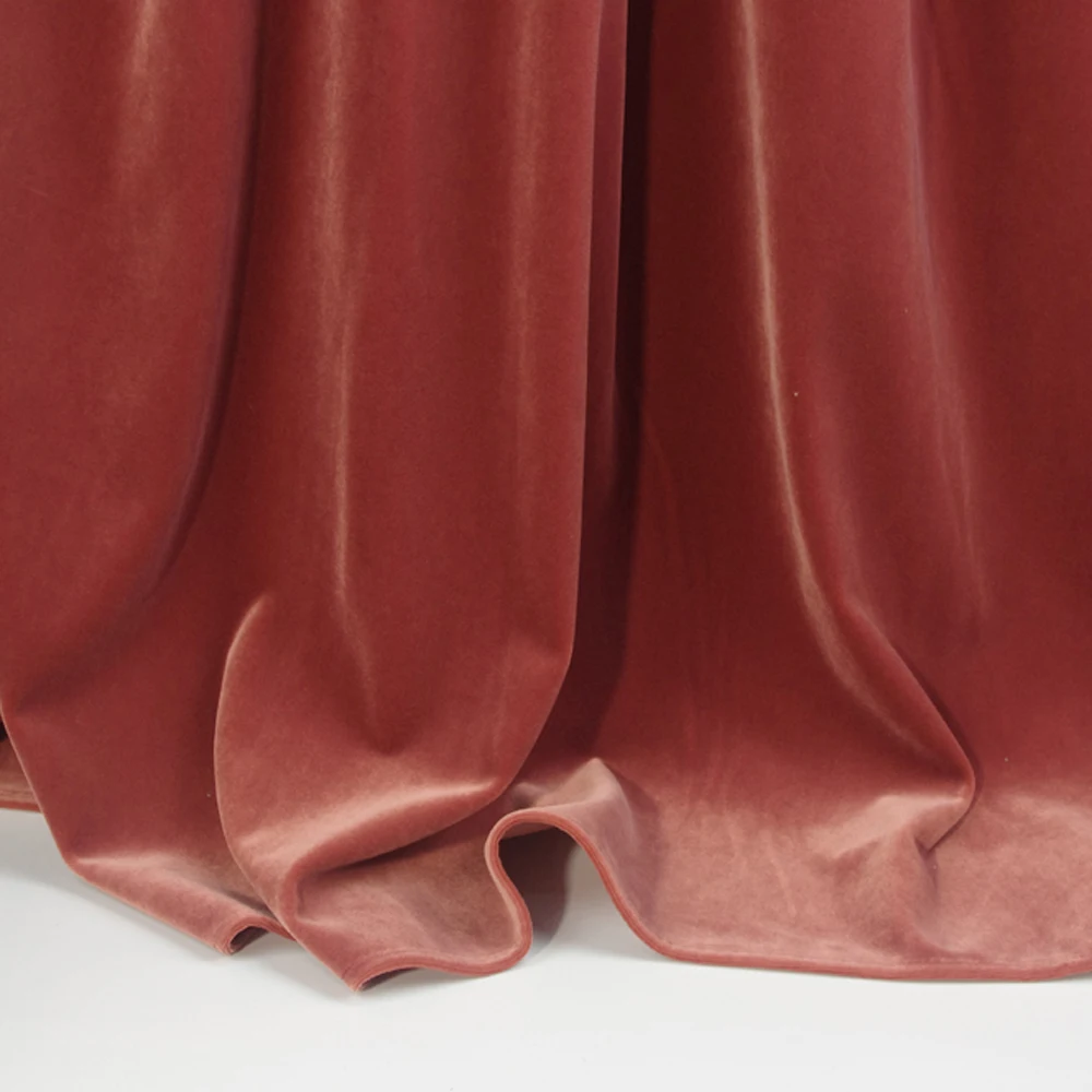 ESSIE HOME Rose Pink Single Side Matte Velvet High End Table Runner Wedding Decoration Placemat |