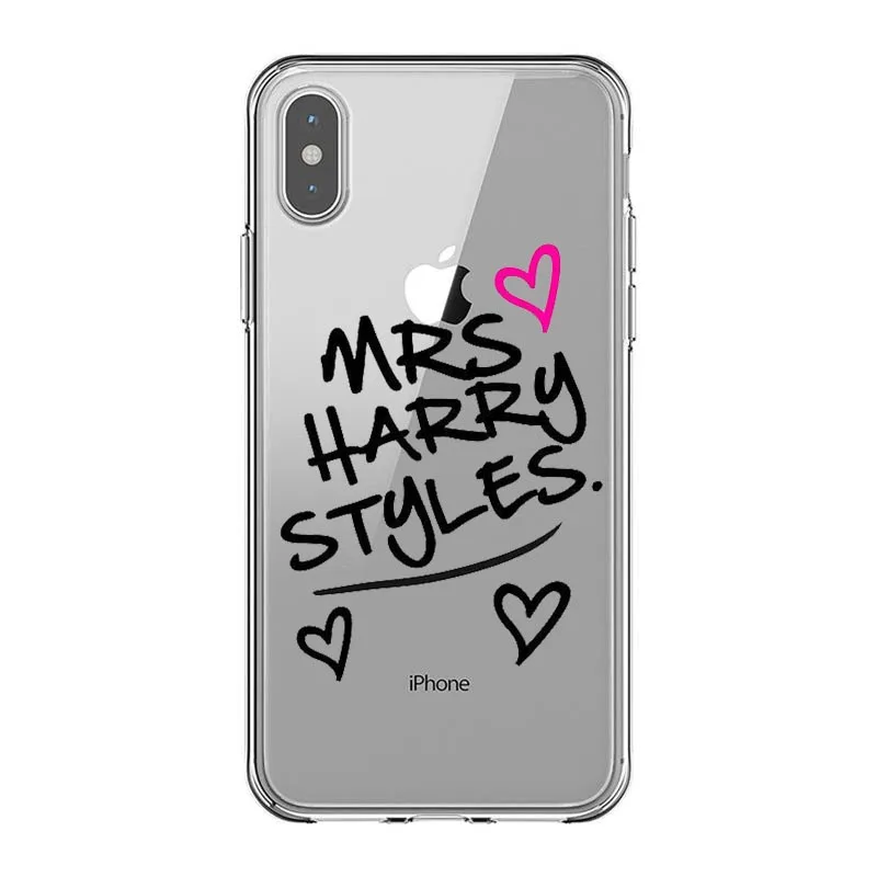 TPU Чехлы для телефонов One Direction Tattoos Harry Styles для iphone 5S SE 6 6S 7 7Plus 8 8 Plus X XR XS MAX XS мягкий черный Чехол - Цвет: TPU