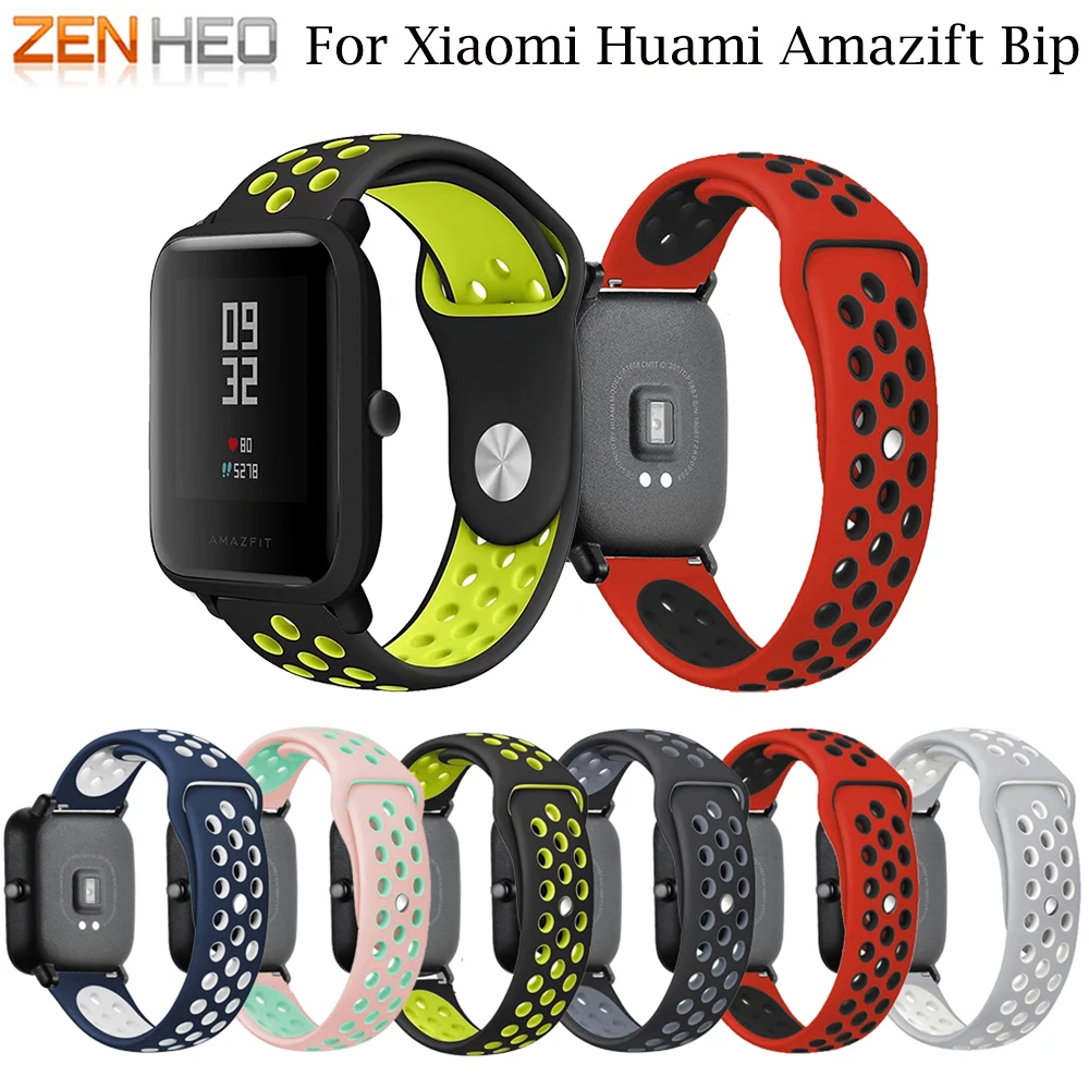 Спортивные браслеты для Xiaomi Huami Amazfit Bip силиконовый ремешок Браслет замена Браслет для Huami Amazfit Bip BIT PACE Lite Youth