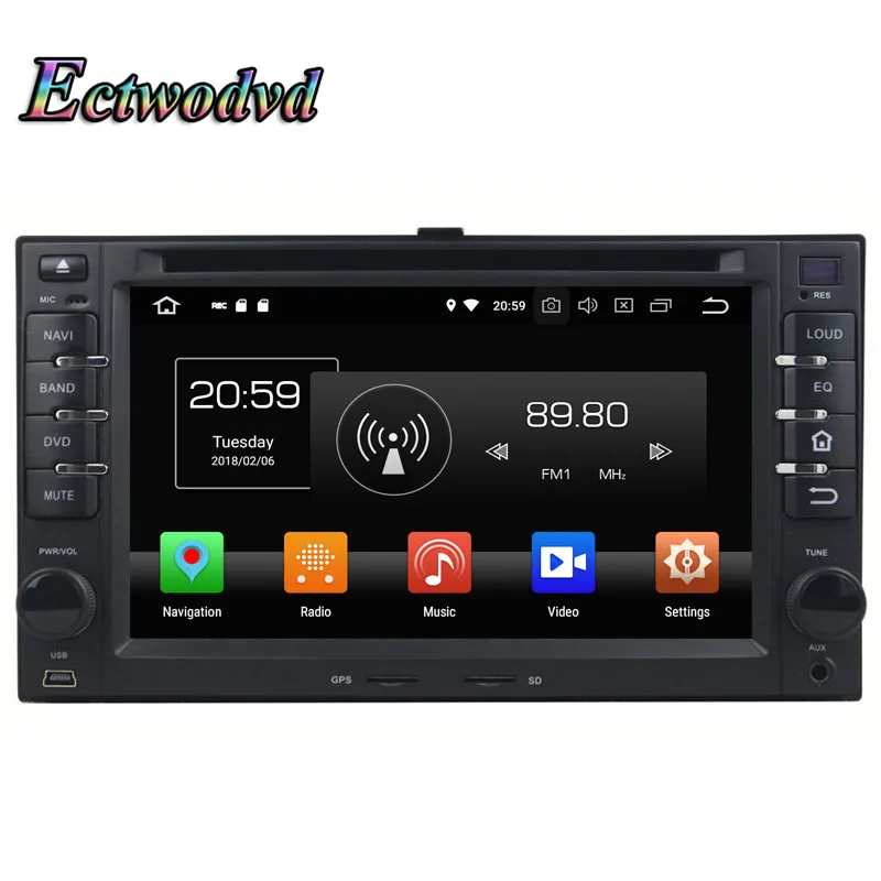 Ectwodvd Восьмиядерный 4G + 64G Android 9 0 Автомобильный мультимедийный dvd плеер