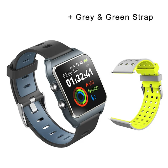 Gray N Gray Strap Makibes BR3 Смарт часы 17 видов спорта Strava браслет IP68 Водонепроницаемый 1," сенсорный экран сердечного ритма наручные часы Встроенный gps - Цвет: Gray N Gray Strap