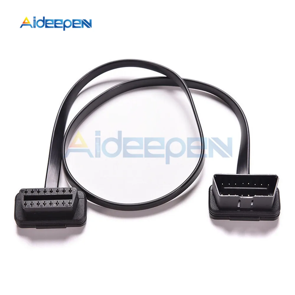60 см ELM327 OBD2 16-контактный кабель-удлинитель для OBD2 OBDII автомобильный диагностический Соединительный адаптер удлинители