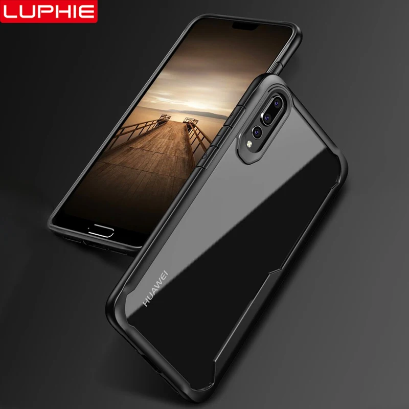 LUPHIE Transparent Phone Case For Huawei P40 P30 P20 Pro Clear Shockproof Cover Mate 30 20 10 Nova 3i Cases | Мобильные телефоны и