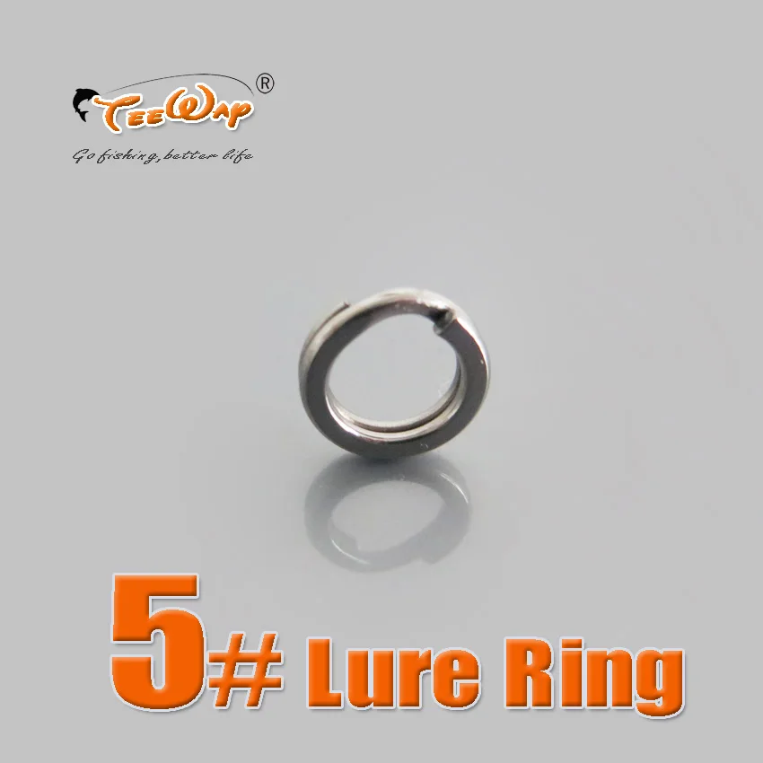 

New Product 200 pcs/lot Lure Ring Stainless Steel Split Rings for Blank Lures Crankbait Hard Bait Fishing Ring UPR5mm