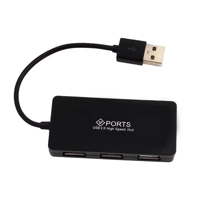 4 порта USB 2,0 концентратор разветвитель адаптер конвертер кабель для ПК ноутбуки ноутбук