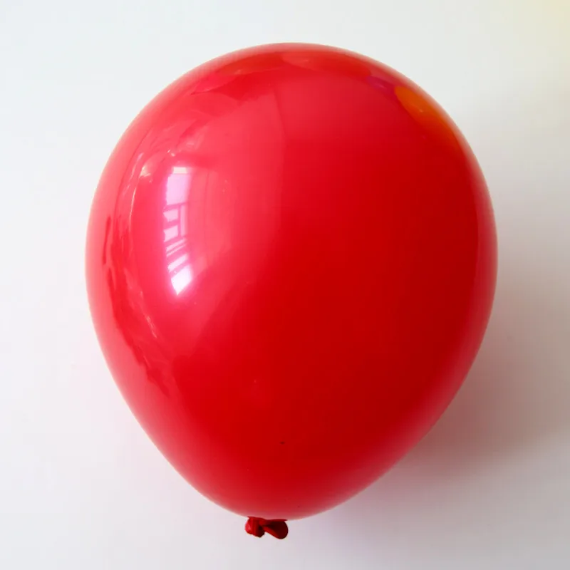 red 200 шт, утолщенные стандартные цвета, Круглый латексный шар на день рождения, свадебное украшение, воздушный шар в форме сердца, градация, 5 дюймов, круглый воздушный шар - Цвет: red