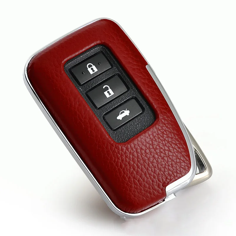 red single shell Натуральная кожа цвета кожи ключи крышка ключи чехол Чехол для ключа сумка для Lexus CT ES GS RX GX LX ES250 240 300/RX 270 350 450 - Название цвета: red single shell
