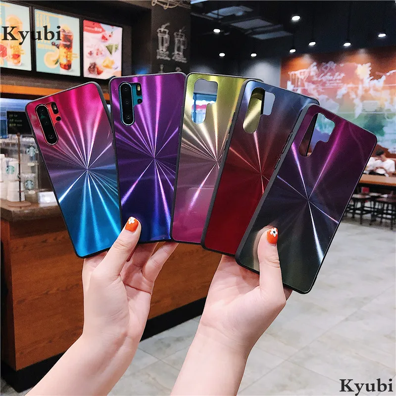 3D градиентный телефонный чехол для huawei P20 P30 pro lite P smart Nova 3e 4e Honor 10 lite 8a 8x Y6 Prime Y7 Pro Y9 etui
