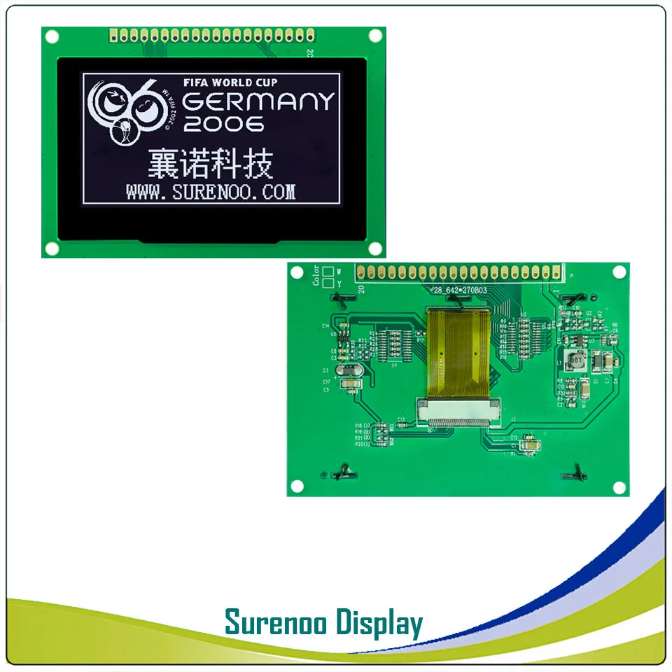 Реальный oled-дисплей, 2," 128*64 12864 Графический ЖК-модуль, экран LCM SSD1325, контроллер, Поддержка параллельного SPI