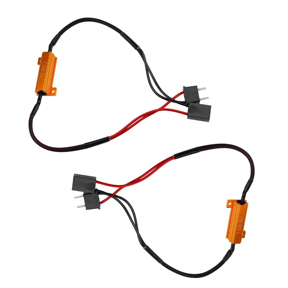 

2pcs 50W 8RJ H7 H11 H1 9005 9006 Headlight Load Resistor LED Canbus Car Fog Lamps Decoder Error Warning Resistance