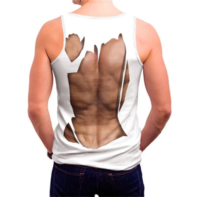 Мужская летняя майка для спортзала забавная брендовая повседневная без рукавов