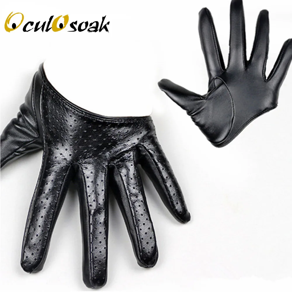 2019 новый дизайн искусственная кожа для женщин полупальмовые Перчатки варежки