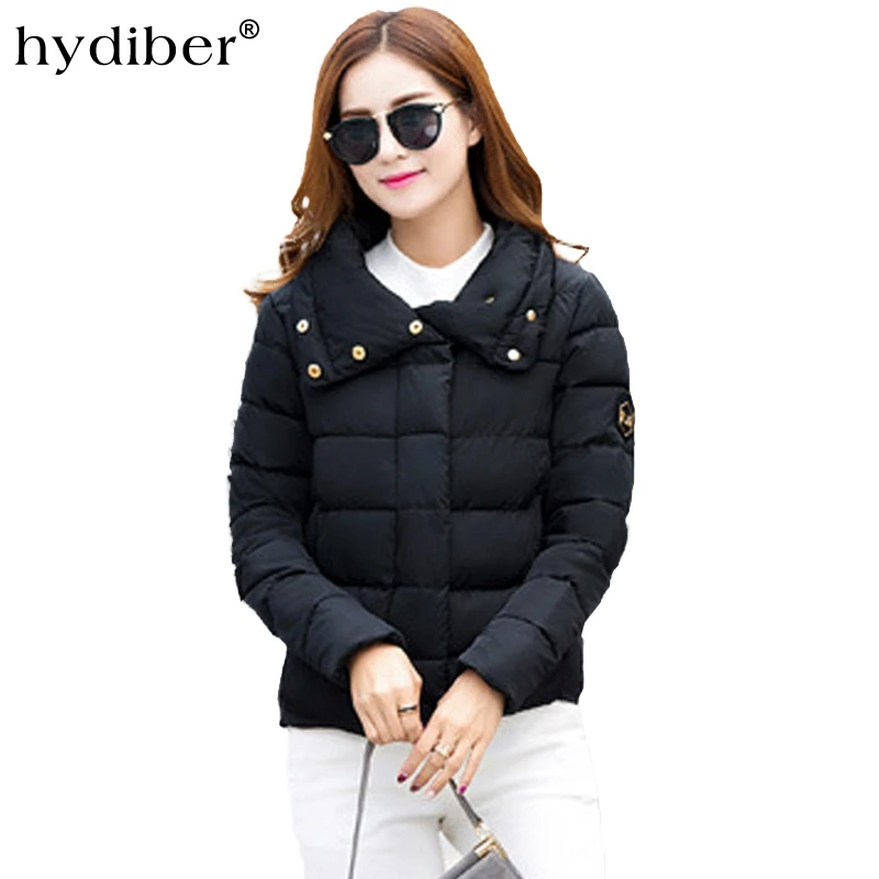 Hydiber Новое поступление 2017 года хлопок мода Slim Однотонная одежда Для женщин зимние
