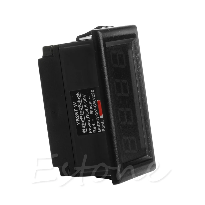 DC 12V цифровой светодиодный RGB приборная панель водонепроницаемый авто часы время для автомобиля мотоцикла W15