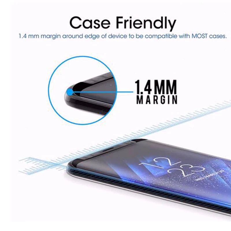 Sinzean 100 шт 3D изогнутые Накладка для Samsung Galaxy S8/S8 плюс закаленное Стекло Экран протектор(полный клей доступны