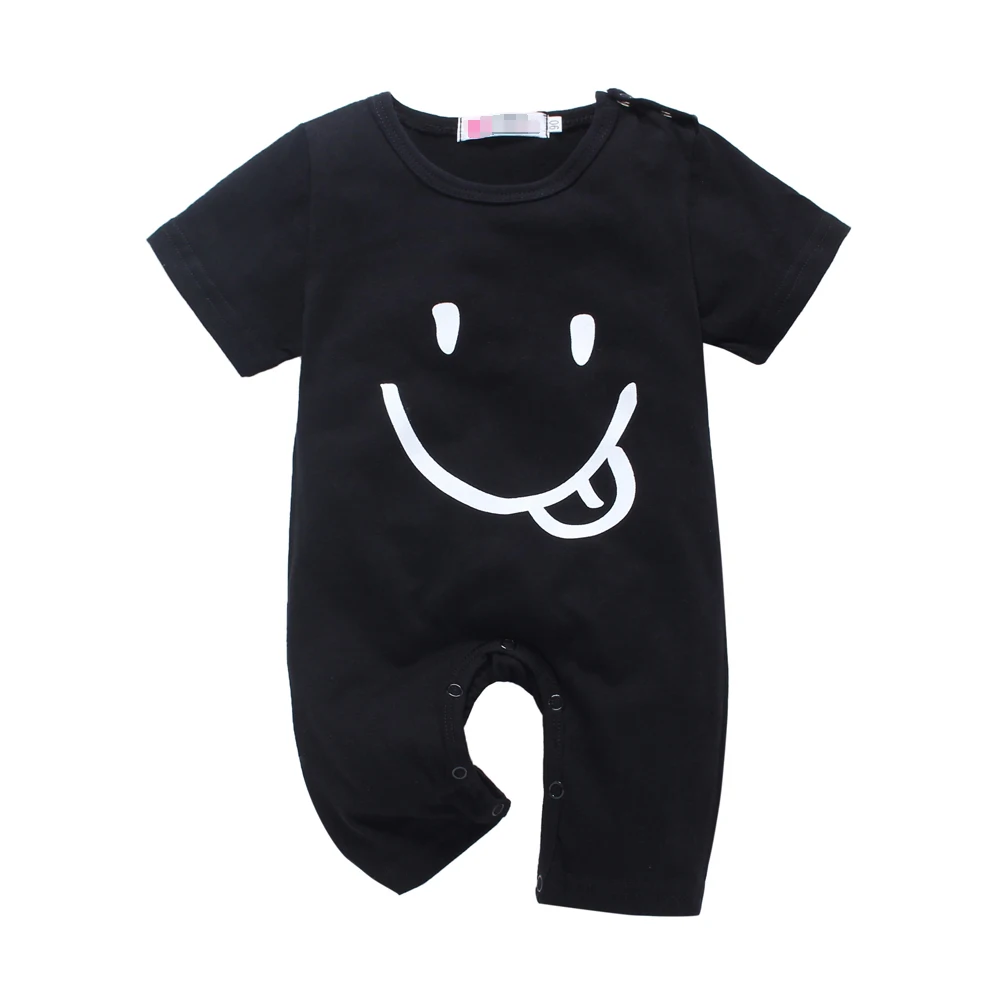 Новинка 2020 летняя детская одежда черная милая с коротким рукавом детский