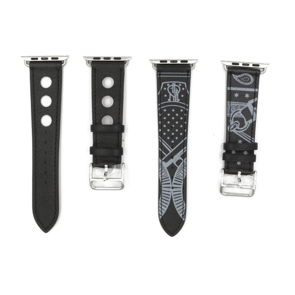 URVOI один тур Eperon d'Or band для apple watch series 5 4 3 2 1 Печатный ремешок с узором для iwatch belt Noir Gala кожаный ремешок