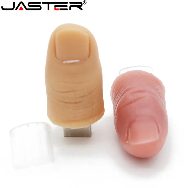 JASTER, Крутое пальцевое перо, имитация usb флеш-накопителя, флешка, 4 ГБ, 8 ГБ, 16 ГБ, 32 ГБ, 64 ГБ, мультяшная карта памяти, мини u-диск, подарок