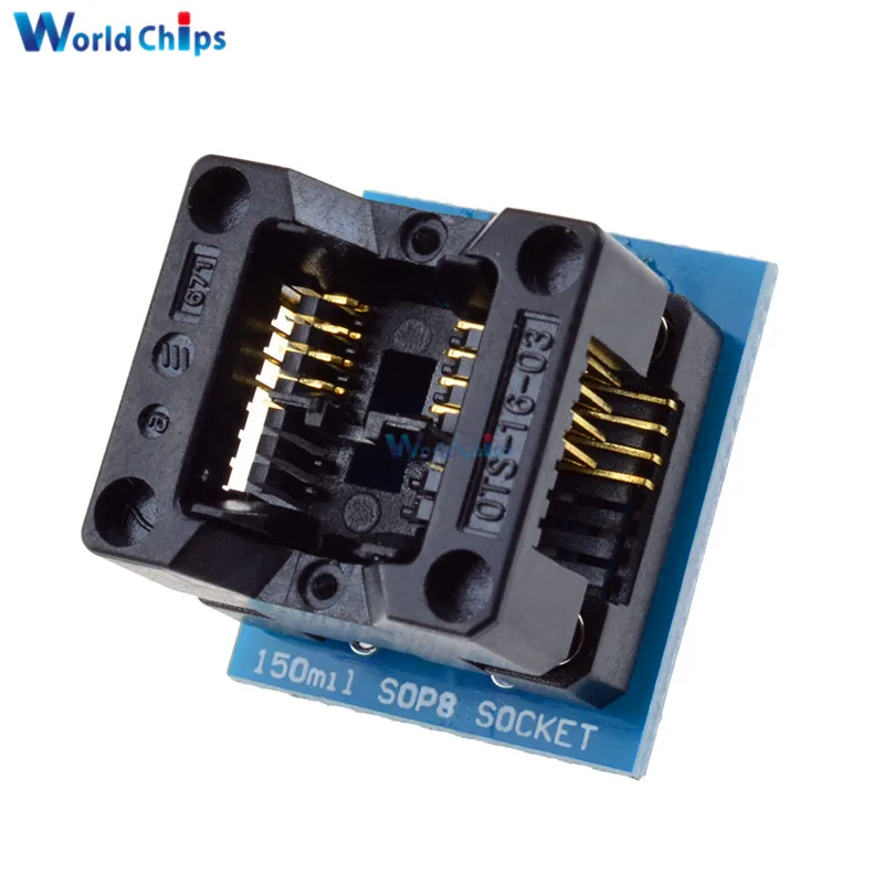 Diymore SOIC8 SOP8 К DIP8 адаптер программатора ЭЗ гнездо модуля преобразователя 150mil Лидер