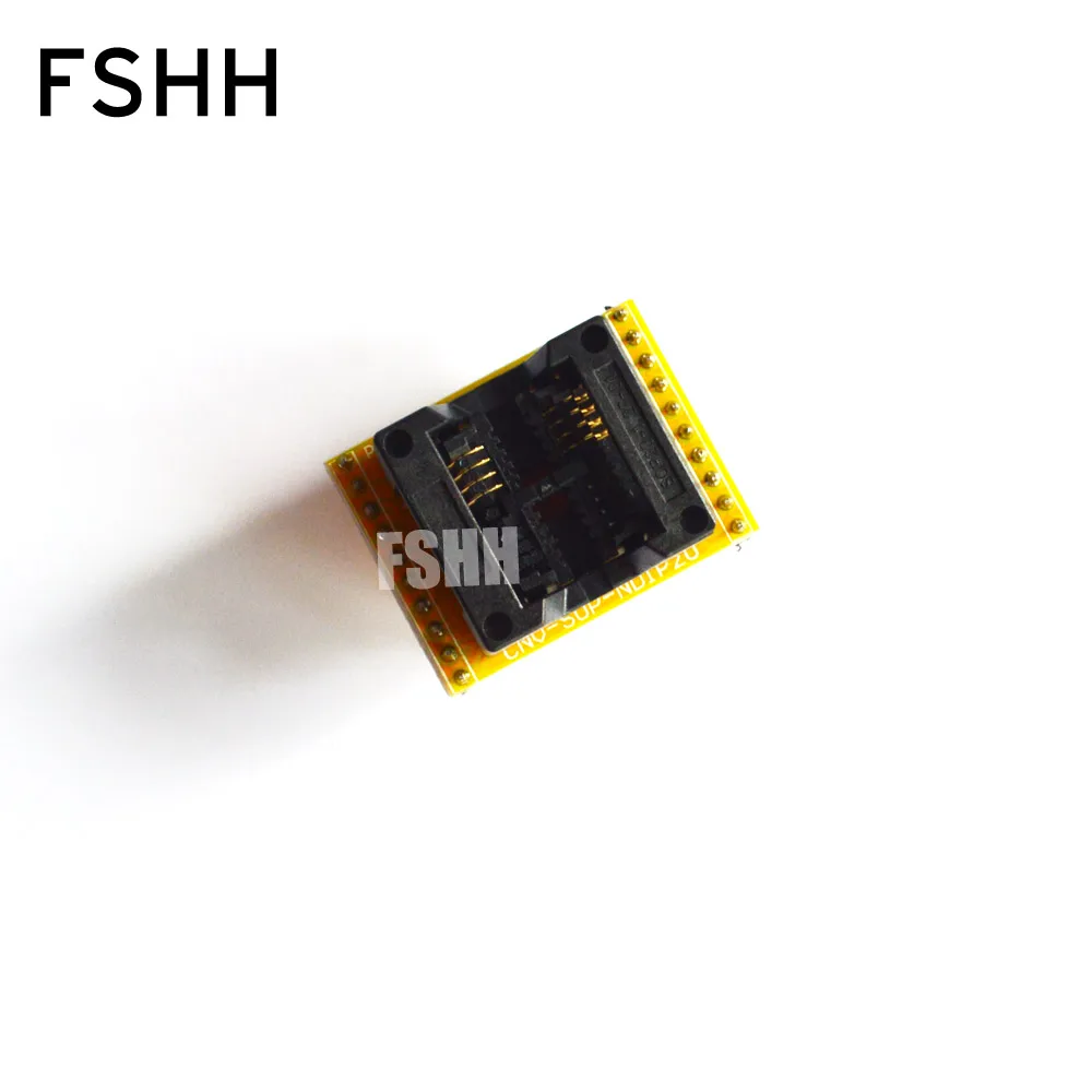 Программатор с переходником 208mil SOP8 на DIP8 тестовая розетка SOIC8 IC для 25xx eeprom SPI flash