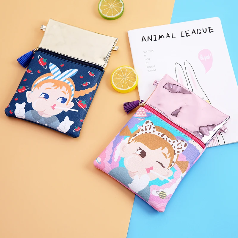 Белоснежка Женская милая розовая сумка мессенджер для девочки маленький кожаный