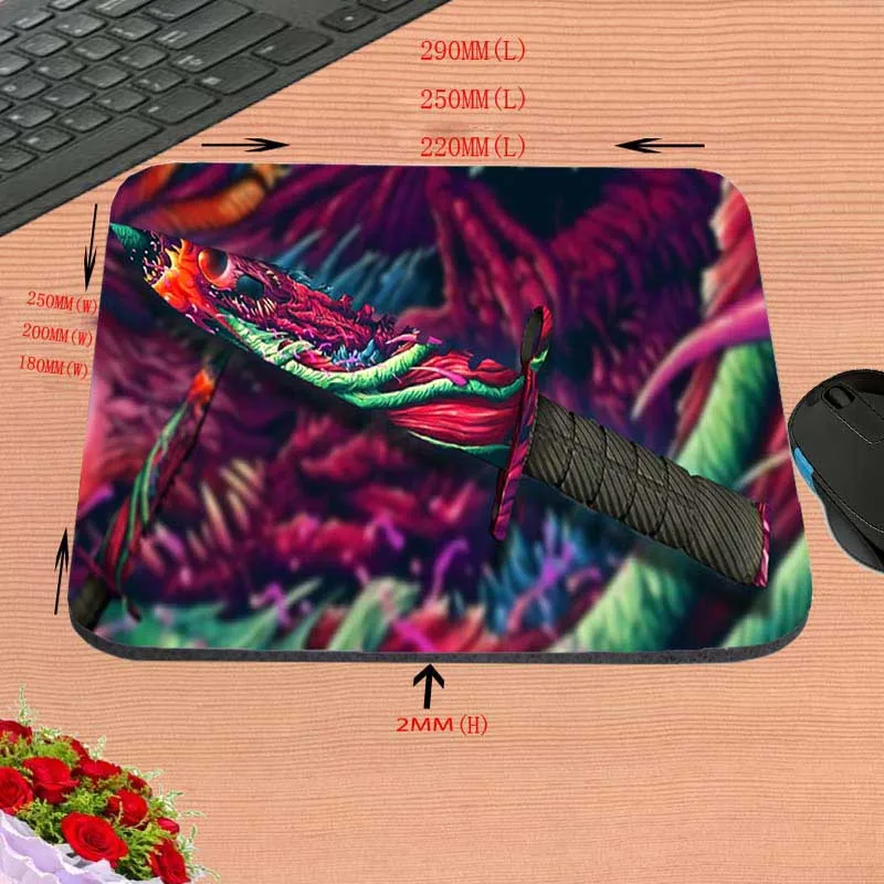 Mairuige без коврик для мыши резиновый пистолет Мышь тормозные колодки Cs Go Counter Strike