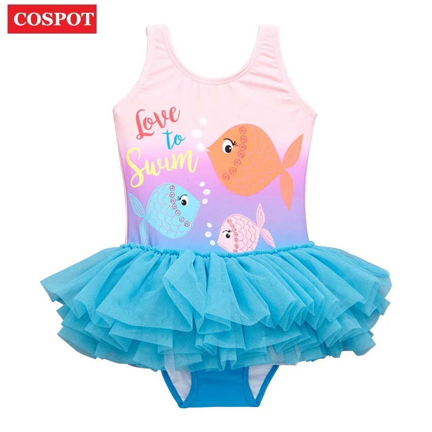 2019 hoge spandex baby meisje prinses badmode kinderen kids zwaan пляжная одежда zwemmen пачка peuter meisjes сетка тюль