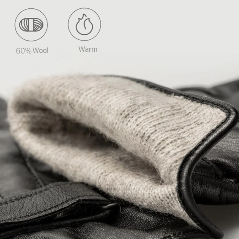 Xiaomi Mijia Qimian овчины Теплые перчатки для сенсорного экрана водонепроницаемый испанский сырой мягкий кожаный материал для женщин и мужчин H20