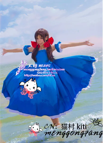 Голубое платье для косплея сейшельской девочки Axis Powers Hetalia APH|cosplay costume|girl cosplayblue