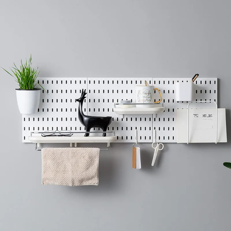 Настенная подвесная доска крюк отверстие ПЛАСТИНА стеллаж для хранения полка