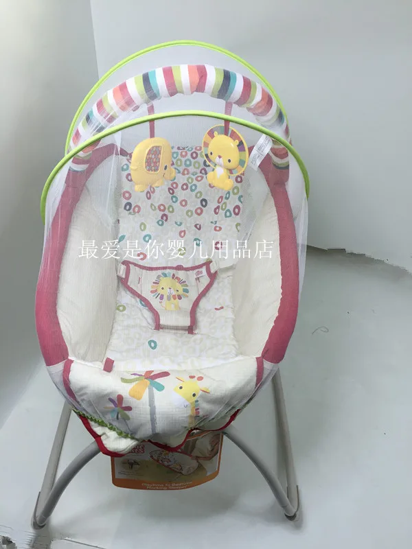 Детское кресло-качалка с противомоскитной сеткой аксессуар для качания подушка