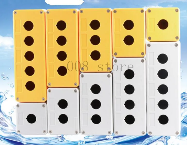 22mm Hole push-button switch box Yellow White 1Hole 2Hole 3Hole 4Hole 5Hole | Строительство и ремонт