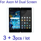 Защитная пленка для экрана телефона, 6 шт.лот, мягкая, прозрачнаяматоваянано, Противоударная Защитная пленка для ZTE Axon M, двойной экран 2, ЖК-защита