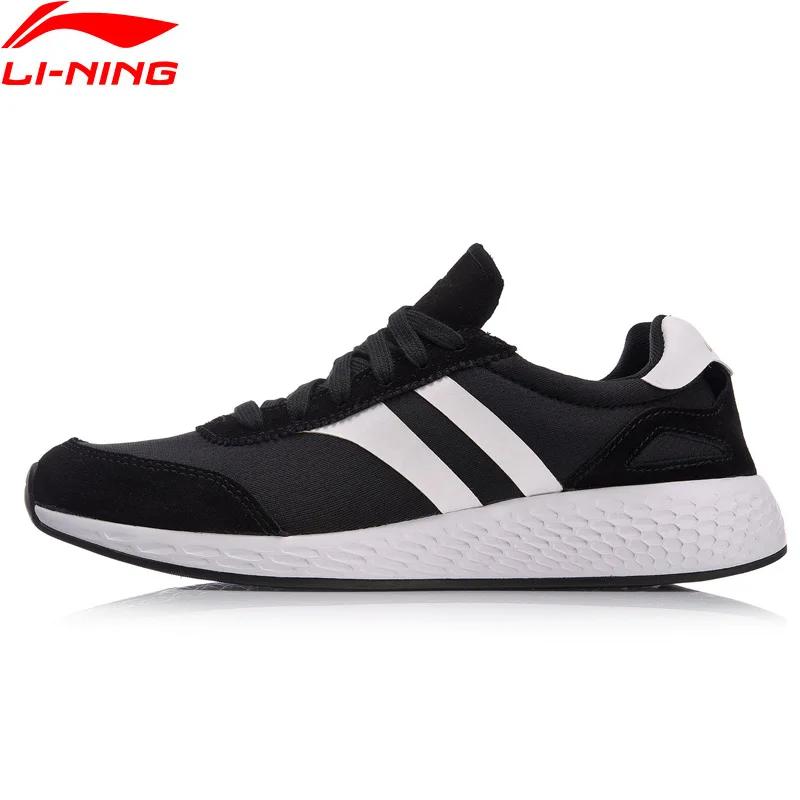 Li Ning Для мужчин LN в полоску классический образ жизни обувь светильник Вес