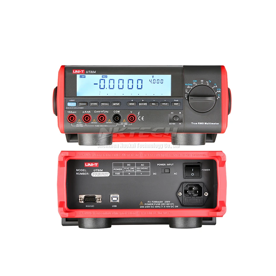 UNI-T UT805A UT804 UT803 UT802 Настольный цифровой мультиметр Высокая точность истинное среднеквадратичное значение жидкокристаллический дисплей 199999 отсчетов