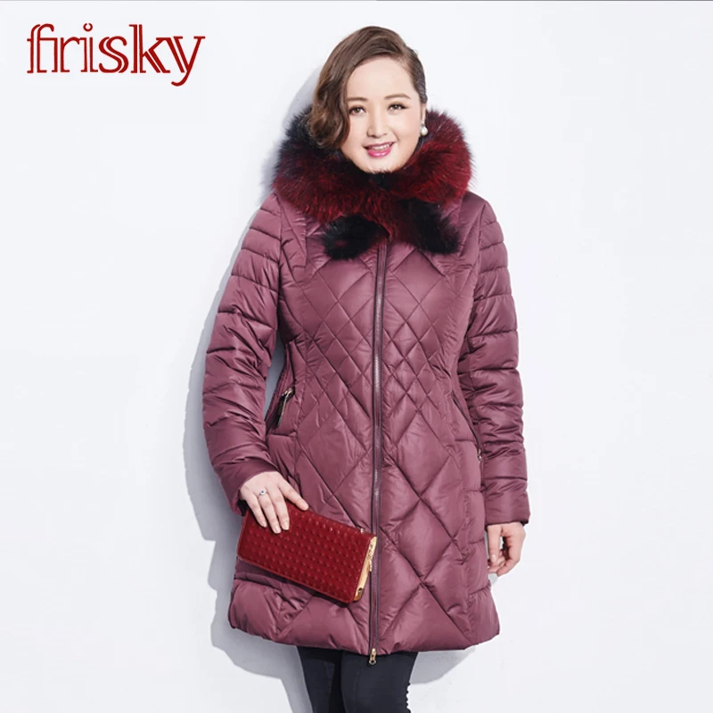 Астрид новый женский толстая зимняя куртка высокое качество фокс меховой