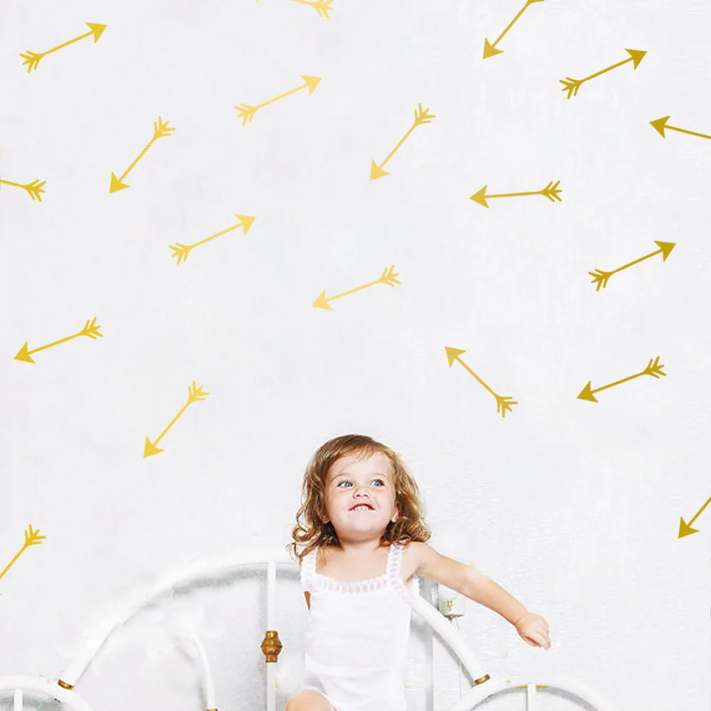 Скандинавский стиль мультфильм стрелка стикер на стену мультяшное украшение для