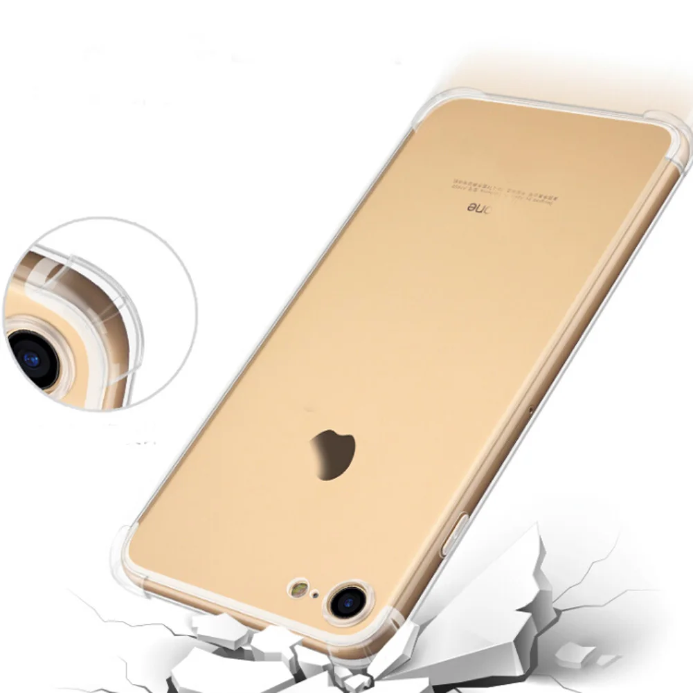 Для iPhone 7 прозрачный Кристальный силиконовый чехол воздушная подушка