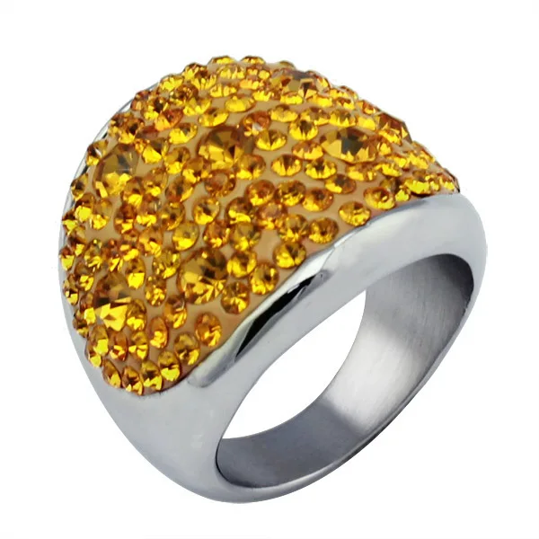 Женские круглые кольца Anillos из нержавеющей стали белый черный серый синий