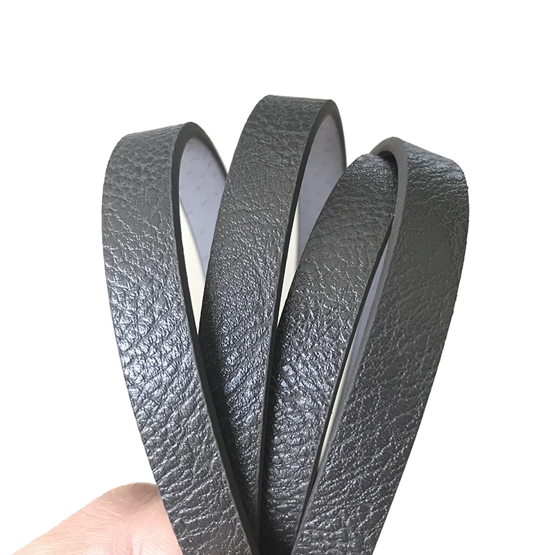 Dark Gray XCHARMS 10 мм плоский из искусственной кожи шнур и Веревка Diy ювелирных изделий Аксессуары, модные украшения изготовление браслетов материалы - Цвет: Dark Gray