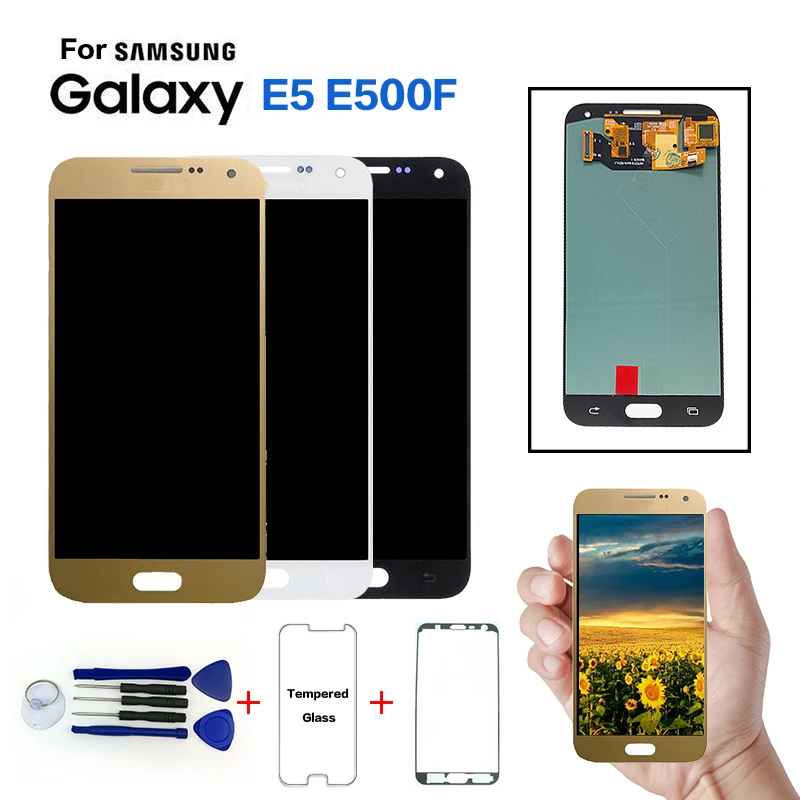 AMOLED дисплей для Samsung E5 E500 E500F E500H сменный ЖК экран SM E500M E500YZ модуль экрана