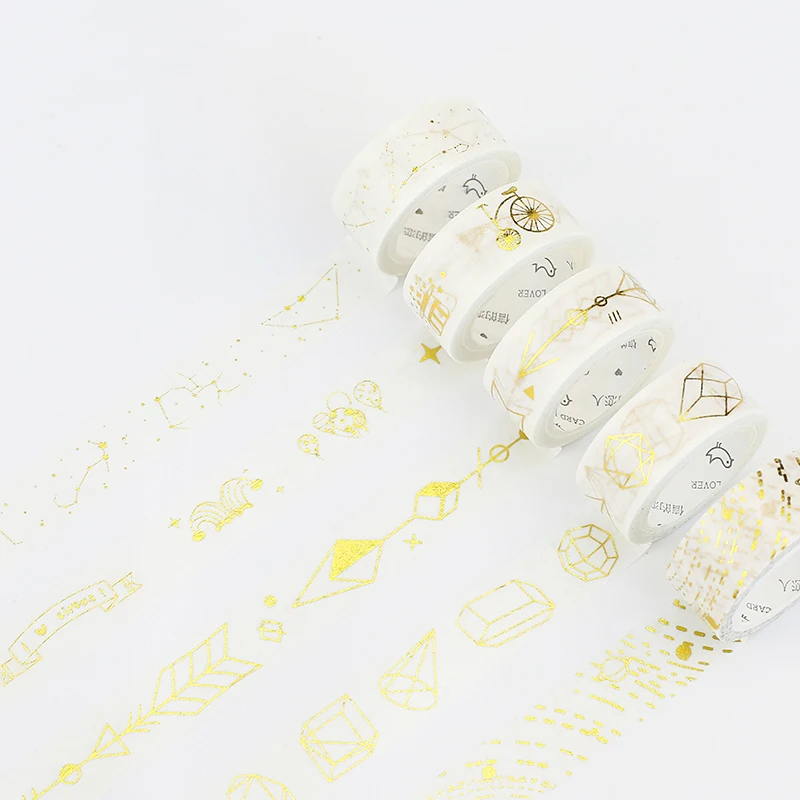 Цирковая труппа стрела звезда позолота васи клейкая лента DIY Скрапбукинг