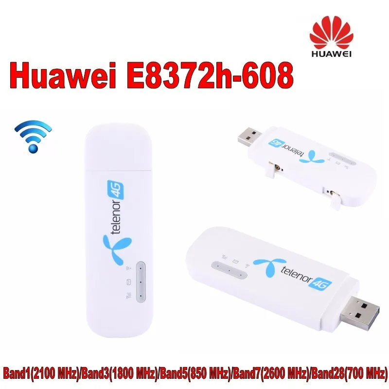 100 шт разблокированный Huawei E8372 E8372h 608 Wingle LTE Универсальный 4G USB модем автомобильный