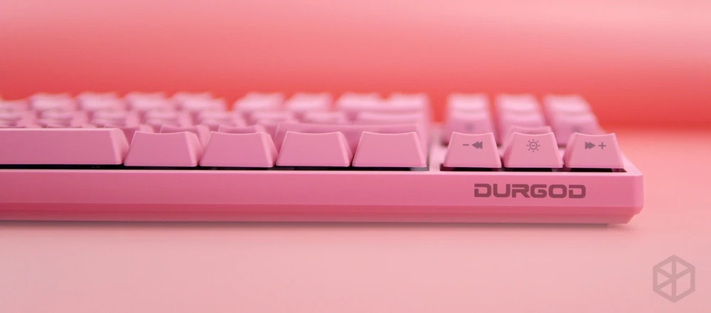 Durgod 87 милая розовая k320 механическая клавиатура с подсветкой Переключатели Cherry MX abs doubleshot keycaps коричневый синий красный переключатель