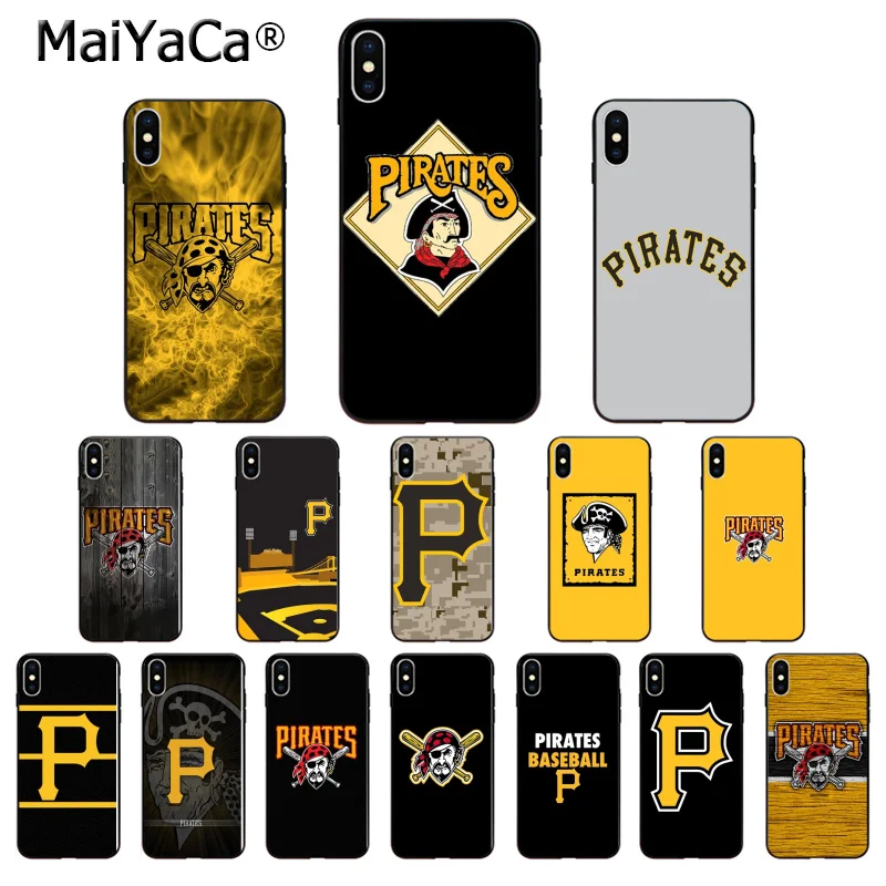 MaiYaCa Питтсбург Пираты ТПУ мягкий силиконовый черный чехол для телефона Apple iPhone 8 7 6